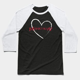 Maneskin in white heart Baseball T-Shirt